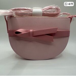 Estée Lauder semi-circle Cross body Bag with bow